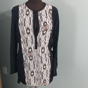 Magaschoni snakeprint blouse